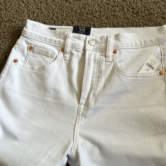 Gap true skinny high rise white jeans size 4 tall (size 27) brand new with tags - Picture 5 of 6